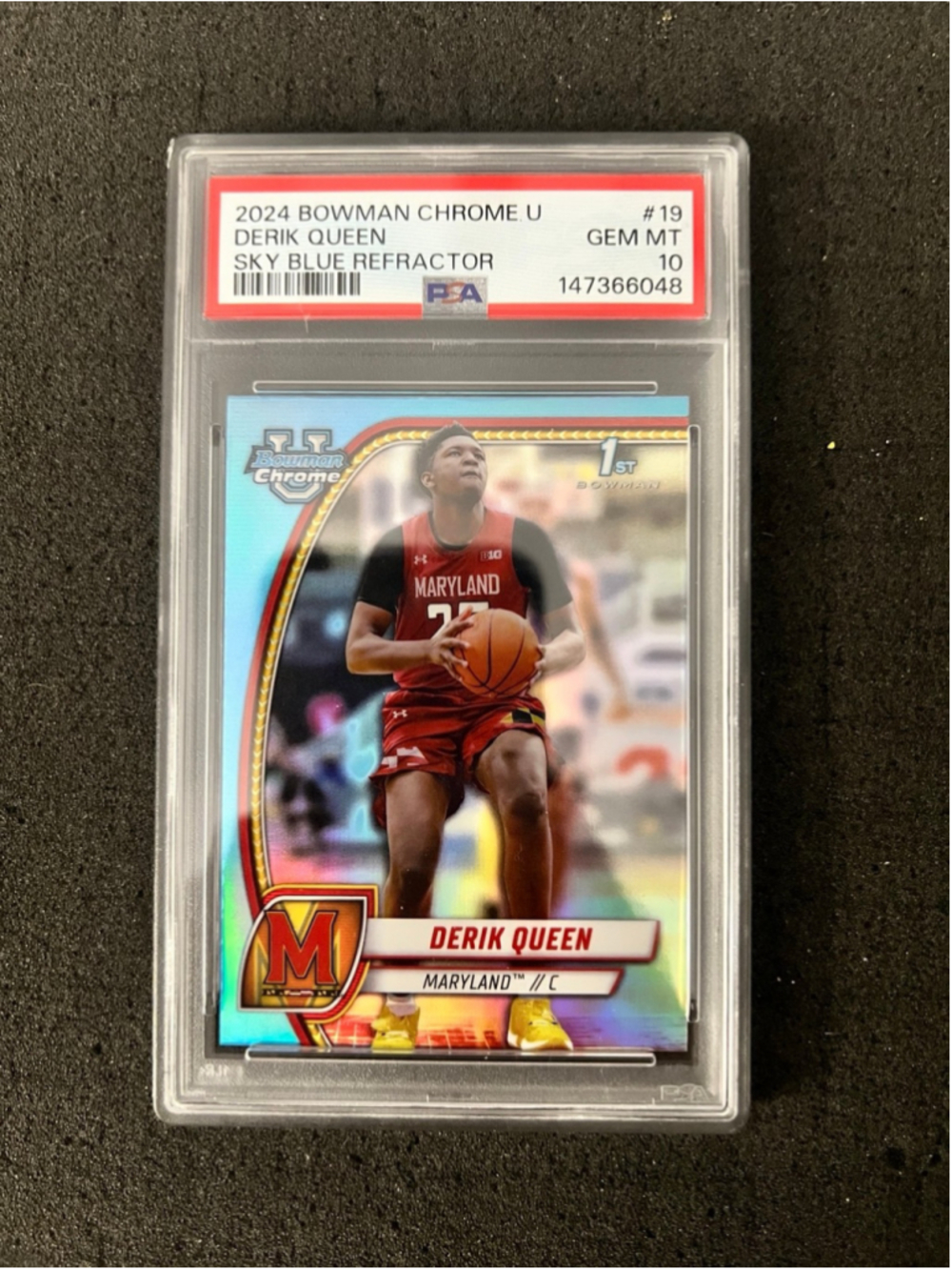 DERIK QUEEN - 2024 BOWMAN CHROME UNIVERSITY - SKY BLUE REFRACTOR